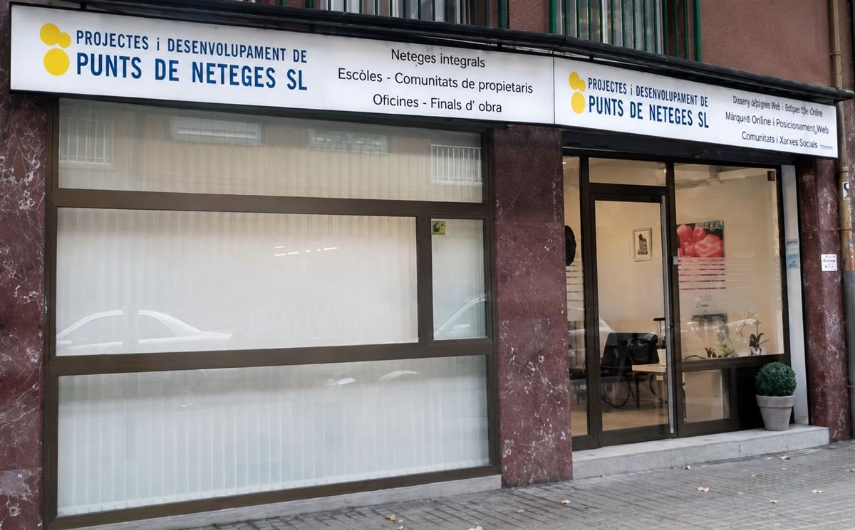 Façana de l'oficina de Punts de Neteges